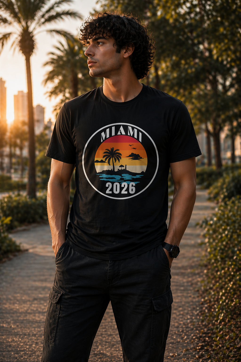 Miami 2026 T-Shirt | Dark Edition | Sleeping Forest